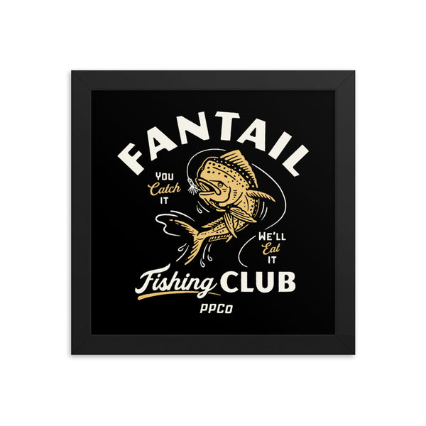 Fantail Fishing Club Framed poster
