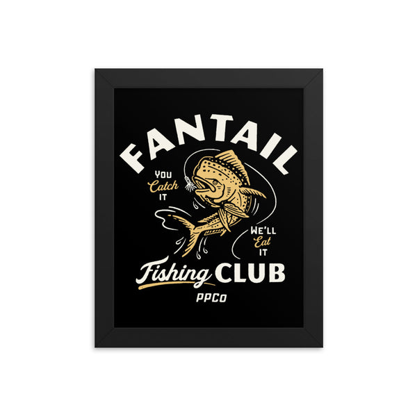 Fantail Fishing Club Framed poster