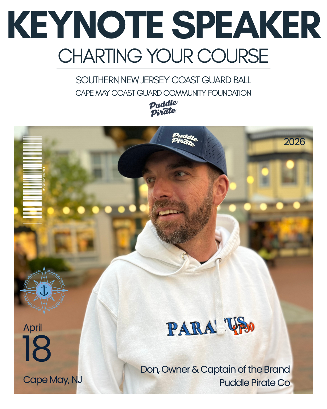 Owner of Puddle Pirate, Don Folino, to Serve as Keynote Speaker at Southern New Jersey Coast Guard Ball