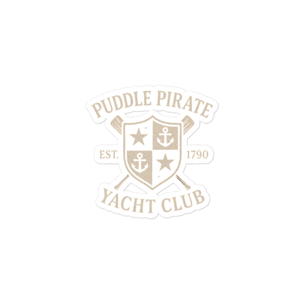 Yacht Club Sticker – Puddle Pirate Co.