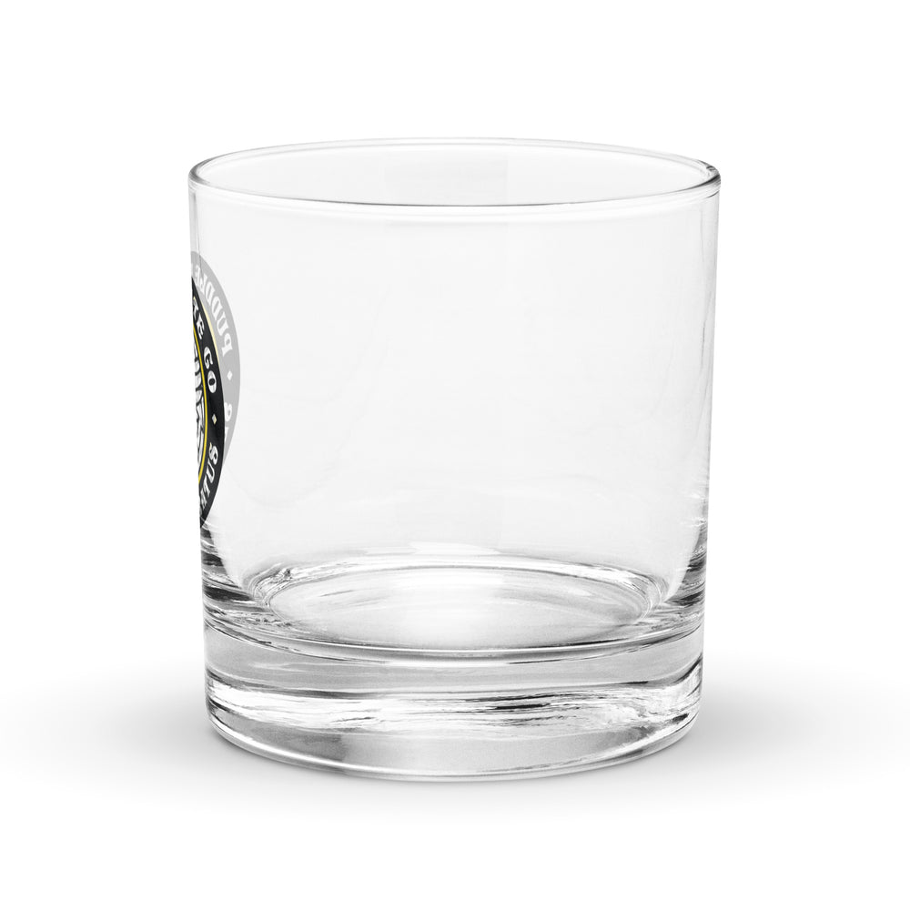 Semper Paratus Rocks glass